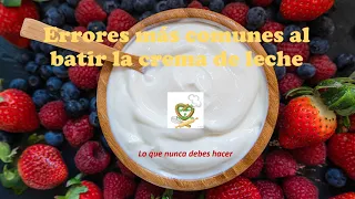 Errores más comunes al batir la crema de leche