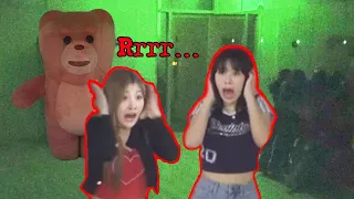[SUB] Fake Ghost Cry Sound Scary Prank On Kpop Idols Reaction! (ft. woo!ah!)