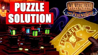 How to Solve the TILES PUZZLE / We Were Here Expeditions: The FriendShip Tutorial Guide