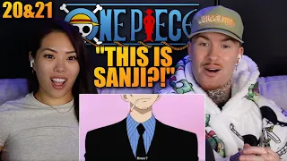 MEETING SANJI! | First Time Watching One Piece Anime! Ep 20-21