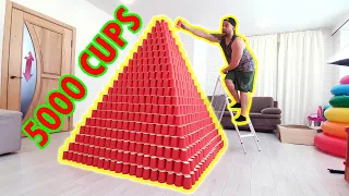 Experiment: Pyramid of 5000 paper CUPS