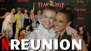 FEAR STREET Cast Celebrates Their Reunion With Kiana Madeira, Olivia Welch & Sadie Sink | Netflix