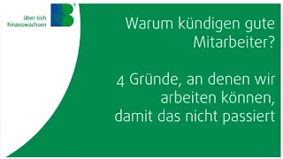 #163 Warum kündigen gute Mitarbeiter? 4 Gründe, damit das nicht passiert.