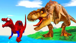 FPS Avatar in Jurassic Park Rescues Super Hero and Fight Dinosaurs - Animal Revolt Battle Simulator