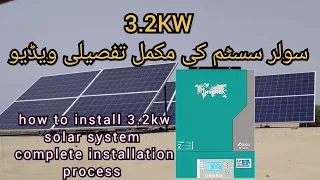 3.2kw solar system complete installation with inverx solar panal& inverter#3.2kw Aerox inverx