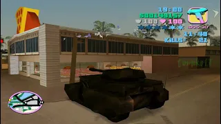 Get 150 Body Armor from Vigilante Using Rhino (Tank) in Grand Theft Auto: Vice City (GTA VC)