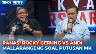 Rocky Gerung Terlibat Debat Sengit Lawan Andi Mallarangeng Soal Putusan Mahkamah Konstitusi