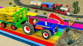 Top diy tractor making mini Concrete bridge #27 | diy tractor | water pump | @KeepVilla|DongAnh mini