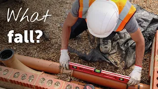 How to install drainage pipes with the correct fall? OHOB Training Academy