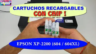 EPSON XP-2200 CARTUCHOS RECARGABLES CON CHIP, XP-2205 XP-3200 XP-3205 XP-4200 XP-4205