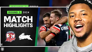 NRL 2024 | Roosters v Rabbitohs | Match Highlights REACTION! | Dar Reacts