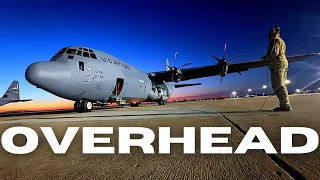 OVERHEAD APPROACH | C-130J LANDING - 4K