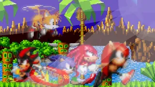 Megamix In Sonic 3 A.I.R(Shadow and mighty+All Super Forms)