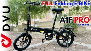 DYU A1F PRO 16-Inch - The Best FULL Folding Electric City Bike in 2024! Unboxing and Firts Road Test