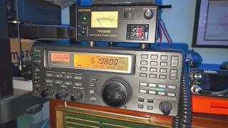 Mysterious signal received on Icom IC R8500  CW beacon sending R S T letters 5198 kHz CW