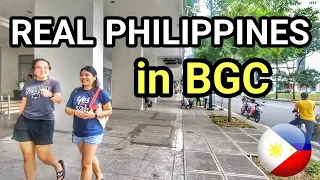REAL PHILIPPINES in BGC | MORNING WALK FROM THE FAMOUS PLACE in TAGUIG Philippines [4K] 🇵🇭