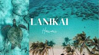 【HAWAII】Lanikai  /4K Drone film・🌴Best beaches on Oahu🌴