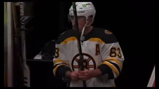 Marchand gives stick to a kid!!