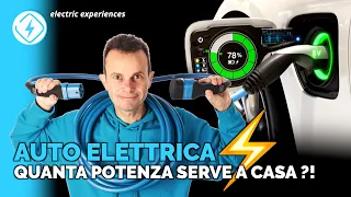 Auto Elettrica | Quanta POTENZA Serve per la RICARICA A CASA ?