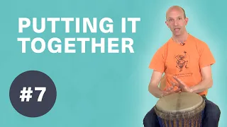 Beginners' djembe - Lesson 7 - Slap, tone, bass practice pattern