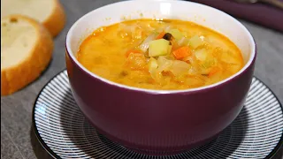 Winter Vegetarian Soup with Sauerkraut