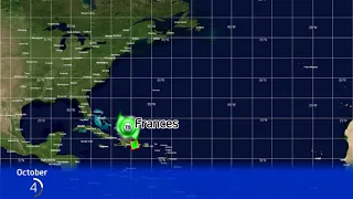 1961 Atlantic Hurricane Season Animation (Version 2)