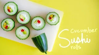 How to Make Cucumber Sushi Rolls (Vegan)