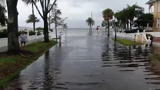 Bayshore Boulevard in South Tampa flooded by Idalia