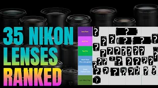 Ranking EVERY Nikon Z-Mount Lens I've Tried