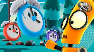 Orbit Learns How to Tell Time at Clock Planet! | Rob The Robot | Preschool Learning