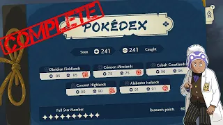 Understanding Research Levels In Your Hisui Pokedex!