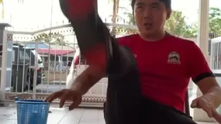 Duduk Rumah Challenge Back Kick Sepaktakraw