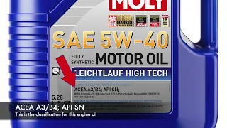 Humble Mechanic - LIQUI MOLY - Engine Oil SPEC!