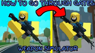 How To go To other areas Glitch-Roblox Weapon Simulator With Proof