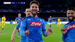 GOAL MERTENS (NAPOLI - BARCELONA 1-0)