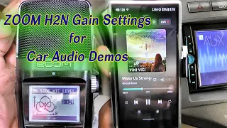 Zoom H2N CORRECT Side Gain Settings for recording Car Audio Sound Q Demos. #soundquality #caraudio