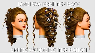 JARNÍ INSPIRACE PRO NEVĚSTY // SVATEBNÍ ÚČESY PRO DLOUHÉ VLASY //  HAIRSTYLE FOR A SPRING WEDDING