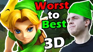 Ranking All 3D Zelda Games from Worst to Best