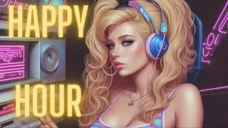 1 HAPPY HOUR of Downtempo Synth ~ Synthwave Vaporwave Chillwave Retrowave Playlist 80s/90s mix