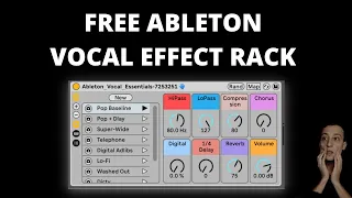 essential vocal effects for ableton 11 (free, link in description)