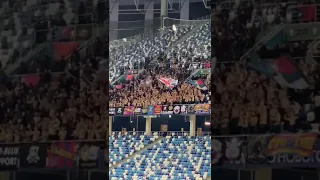 Болельщики ЦСКА празднуют гол своей команды