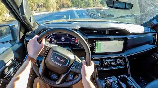 2023 GMC Sierra 1500 AT4X - POV Canyon Drive (Binaural Audio)