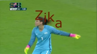 Torcida grita Zika, Hope Solo - EUA 2 x 0 Nova Zelândia