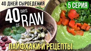 40 дней сыроедения - Лайфхаки и рецепты - Raw challenge - 5 серия