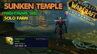 Sunken Temple Trash Gold Farm NIGHTMARE SEED SOLO MAGE WoW SoD