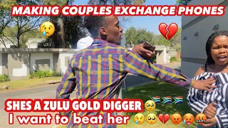 Making couples switching phones for 60sec 🥳( 🇿🇦SA EDITION )| new content |EPISODE 41 |