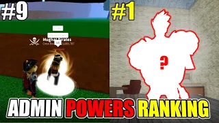 Admin's Power Rankings (Worst to Best) in Blox Fruits!