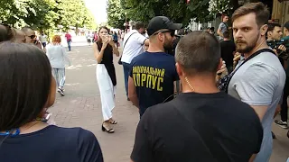 Петро Порошенко з командою у Хмельницькому (04.07.2019 р.). Відео 4