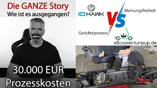 IO HAWK Legacy eScooter - Youtuber wurde verklagt wegen Testbericht - Wie ist es ausgegangen?