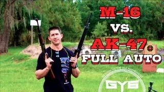 AK-47 vs. AR-15 - Full Auto